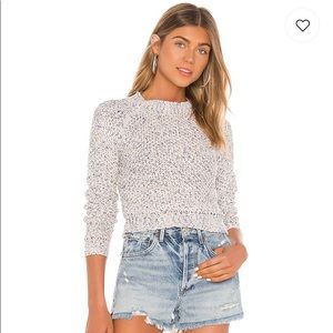 Superdown Blue/multi color Cropped Sweater